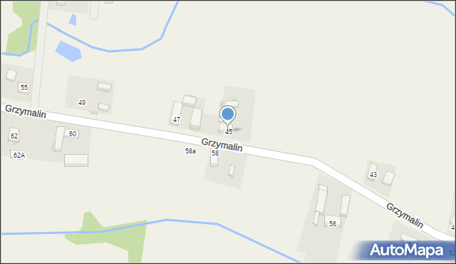 Grzymalin, Grzymalin, 45, mapa Grzymalin