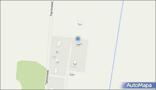 Grzymalin, Grzymalin, 51R, mapa Grzymalin