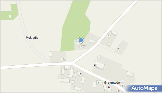 Grzymałów, Grzymałów, 4, mapa Grzymałów