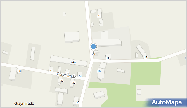 Grzymiradz, Grzymiradz, 20, mapa Grzymiradz