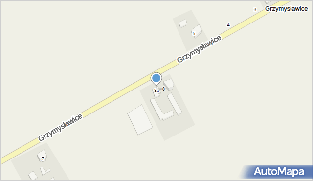 Grzymysławice, Grzymysławice, 8a, mapa Grzymysławice