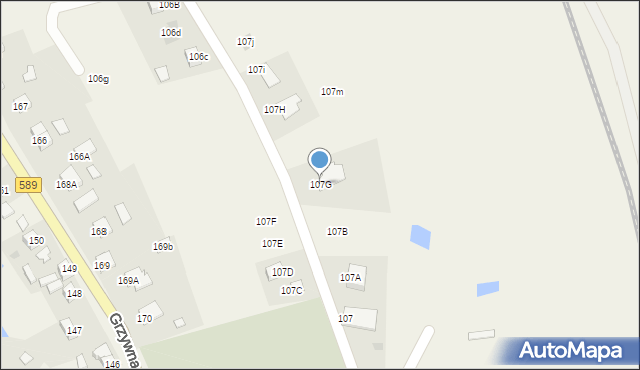 Grzywna, Grzywna, 107G, mapa Grzywna