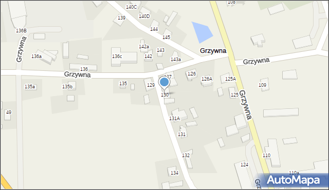 Grzywna, Grzywna, 130, mapa Grzywna