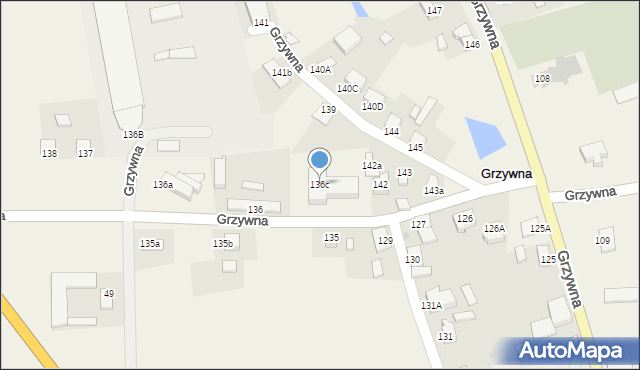 Grzywna, Grzywna, 136c, mapa Grzywna