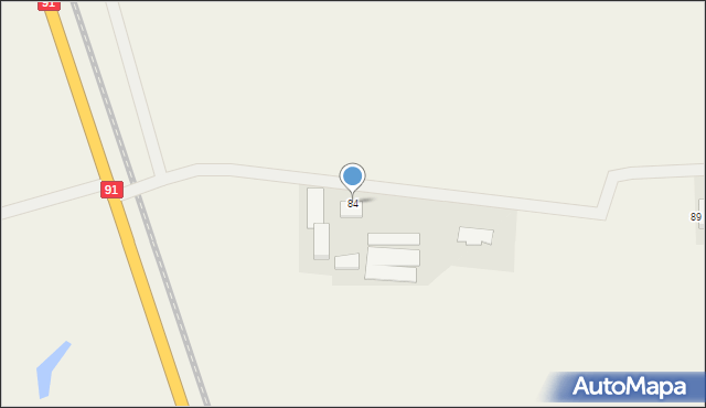 Grzywna, Grzywna, 84, mapa Grzywna