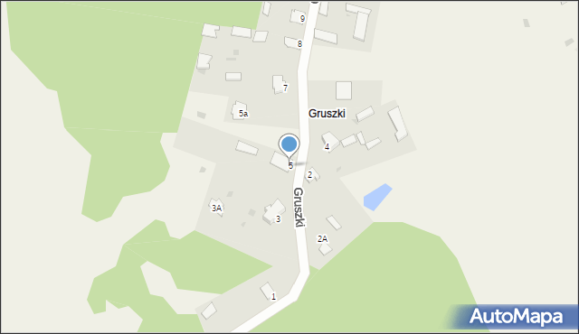 Guszczewina, Gruszki, 5, mapa Guszczewina