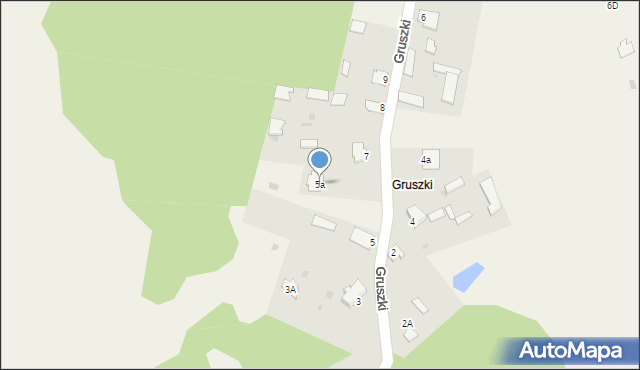 Guszczewina, Gruszki, 5a, mapa Guszczewina
