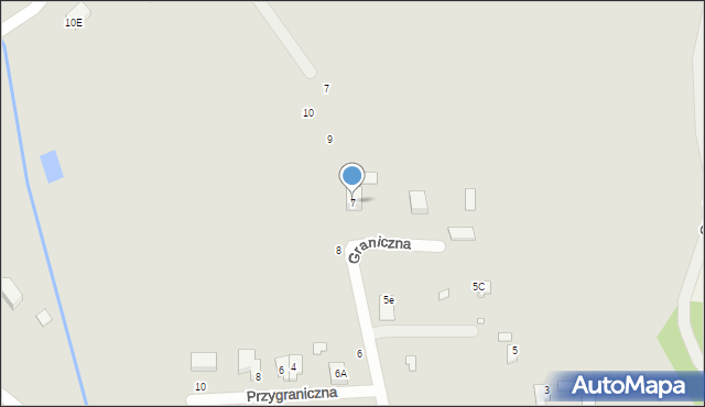 Halinów, Graniczna, 7, mapa Halinów