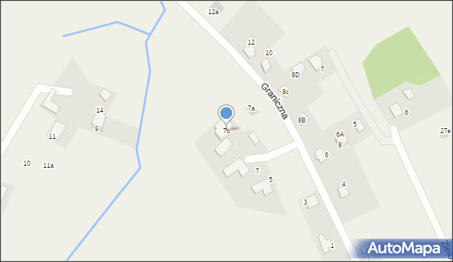 Hecznarowice, Graniczna, 7b, mapa Hecznarowice