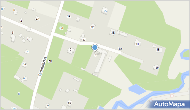 Henryków-Urocze, Gromadzka, 3, mapa Henryków-Urocze