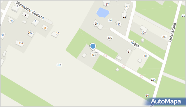 Henryków-Urocze, Gromadzka, 34A, mapa Henryków-Urocze