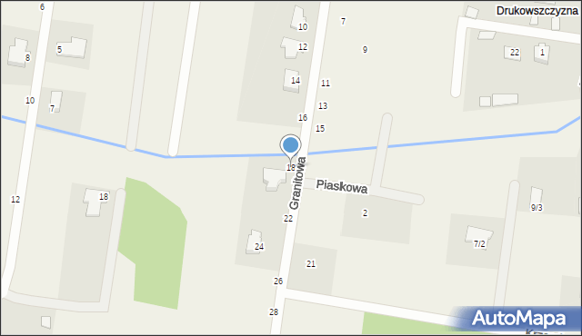 Henrykowo, Granitowa, 18, mapa Henrykowo