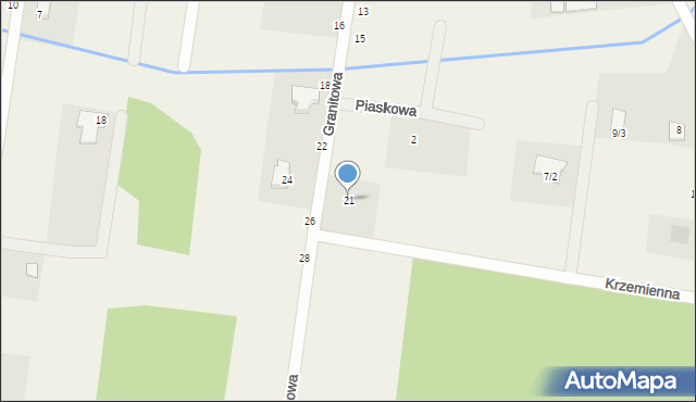 Henrykowo, Granitowa, 21, mapa Henrykowo