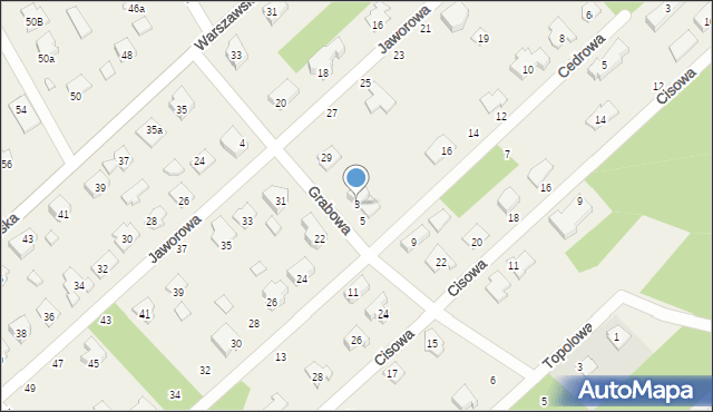 Hipolitów, Grabowa, 3, mapa Hipolitów