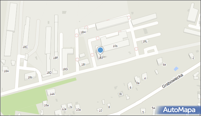 Hrubieszów, Grabowiecka, 18J, mapa Hrubieszów