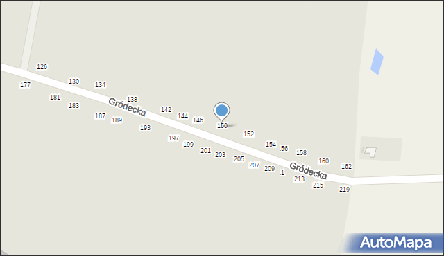 Hrubieszów, Gródecka, 150, mapa Hrubieszów