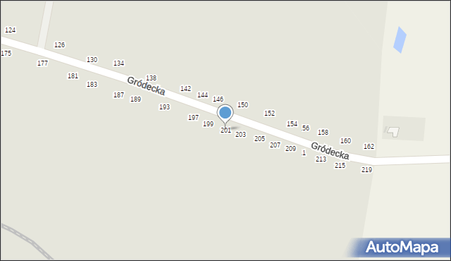 Hrubieszów, Gródecka, 201, mapa Hrubieszów