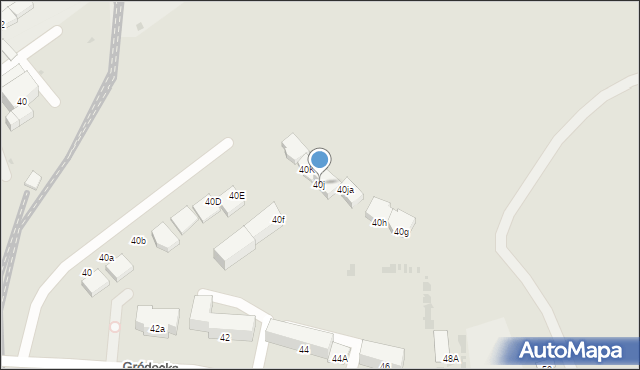 Hrubieszów, Gródecka, 40j, mapa Hrubieszów