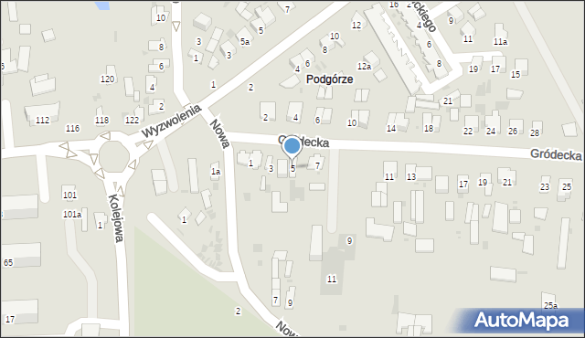 Hrubieszów, Gródecka, 5, mapa Hrubieszów