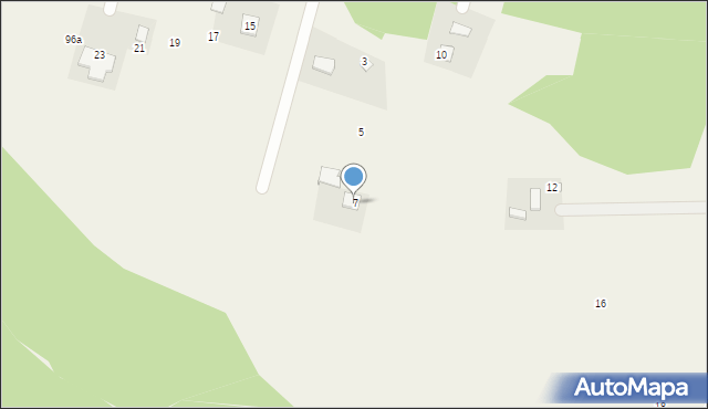 Hucina, Grabowa, 7, mapa Hucina