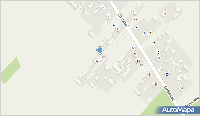 Hucisko, Grabniak, 46, mapa Hucisko