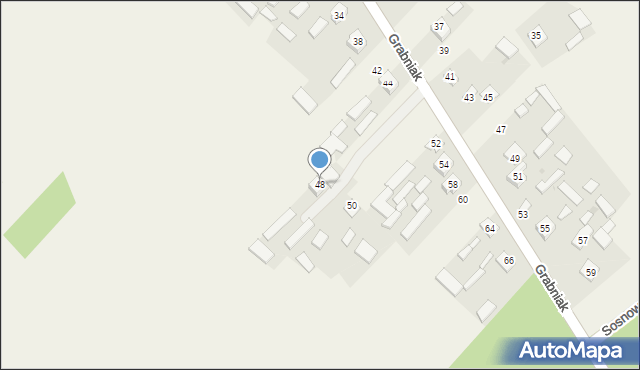 Hucisko, Grabniak, 48, mapa Hucisko
