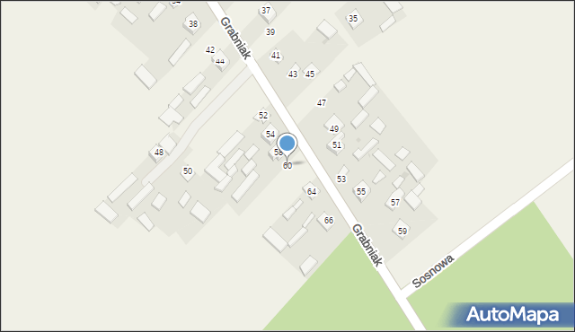 Hucisko, Grabniak, 60, mapa Hucisko