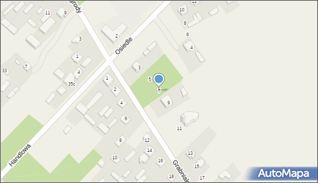 Hucisko, Grabniak, 7, mapa Hucisko