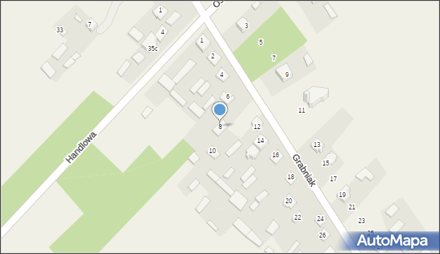 Hucisko, Grabniak, 8, mapa Hucisko