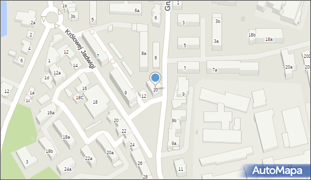 Iława, Grunwaldzka, 10, mapa Iława