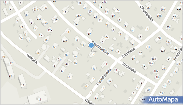 Iława, Grudziądzka, 7, mapa Iława