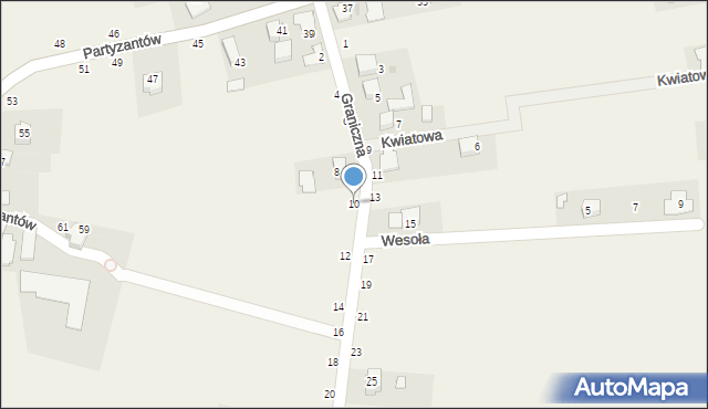 Ilkowice, Graniczna, 10, mapa Ilkowice