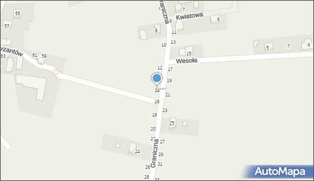 Ilkowice, Graniczna, 14, mapa Ilkowice