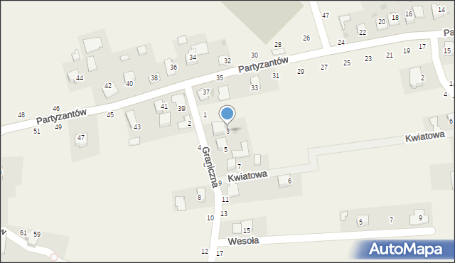 Ilkowice, Graniczna, 3, mapa Ilkowice