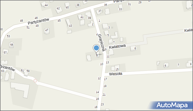 Ilkowice, Graniczna, 8, mapa Ilkowice