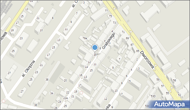 Inowrocław, Grabskiego Lucjana, 10, mapa Inowrocławia