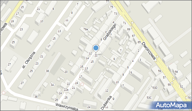 Inowrocław, Grabskiego Lucjana, 11, mapa Inowrocławia