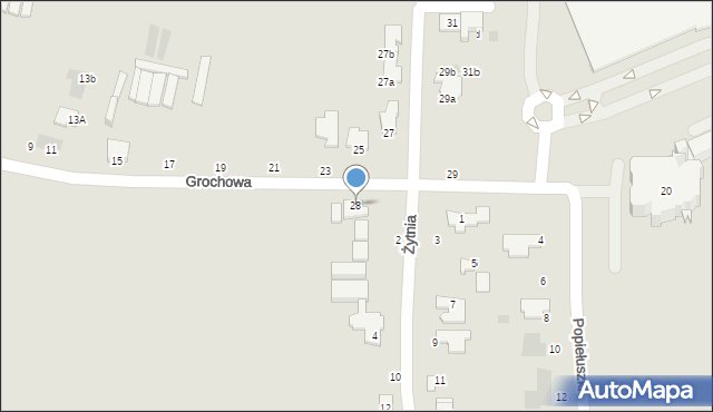 Inowrocław, Grochowa, 28, mapa Inowrocławia
