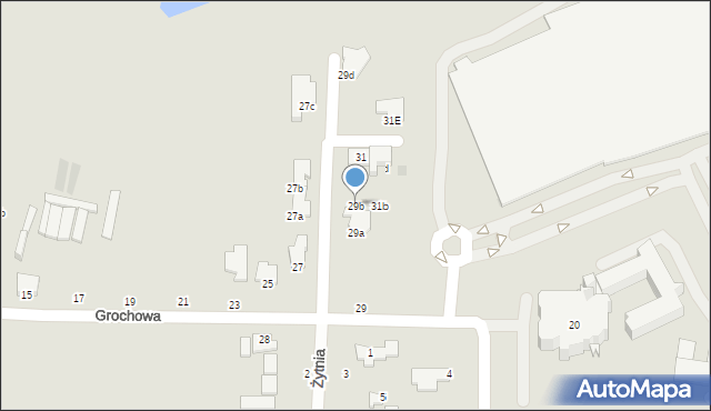 Inowrocław, Grochowa, 29b, mapa Inowrocławia
