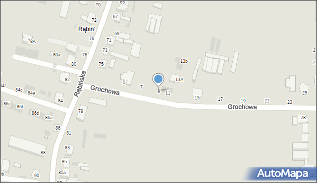 Inowrocław, Grochowa, 9, mapa Inowrocławia