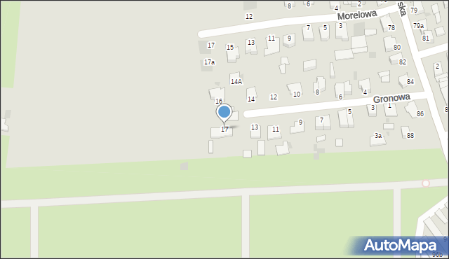 Inowrocław, Gronowa, 17, mapa Inowrocławia