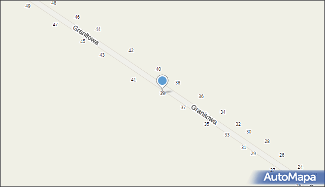 Izdebno Kościelne, Granitowa, 39, mapa Izdebno Kościelne