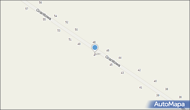 Izdebno Kościelne, Granitowa, 47, mapa Izdebno Kościelne