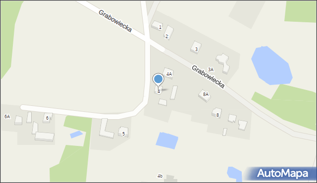 Jabłowo, Grabowiecka, 4, mapa Jabłowo