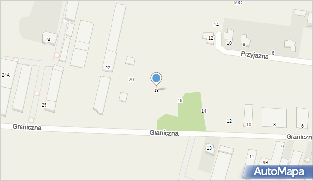Janki, Graniczna, 18, mapa Janki