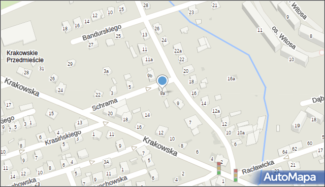 Jarosław, Grodziszczańska, 9a, mapa Jarosławia