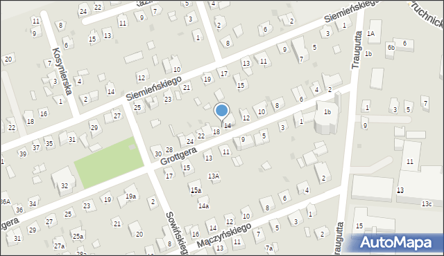 Jarosław, Grottgera Artura, 16, mapa Jarosławia