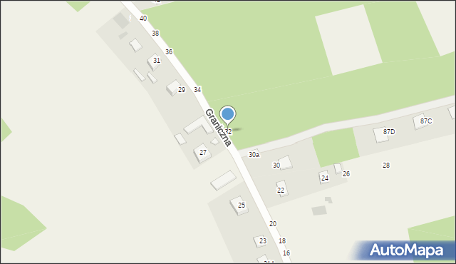 Jastkowice, Graniczna, 32, mapa Jastkowice