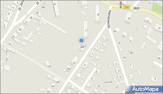 Jastrowie, Grunwaldzka, 16a, mapa Jastrowie