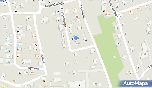 Jastrzębie-Zdrój, Grażyńskiego Michała, 2, mapa Jastrzębie-Zdrój